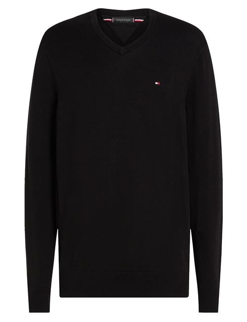 Essential Cotton V Neck Tommy Hilfiger Black
