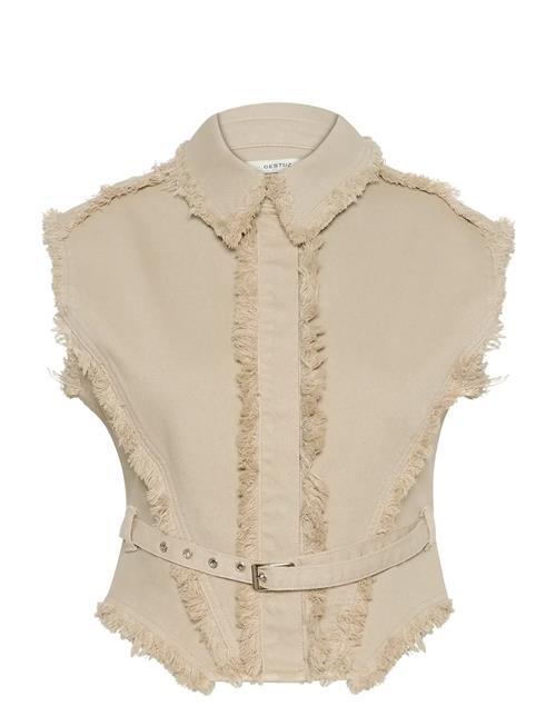 Se Gzcatia Sl Shirt Gestuz Beige ved Booztlet