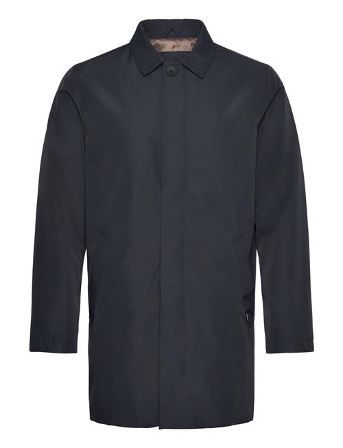 Water Repellent Mac Coat Lindbergh Black Navy