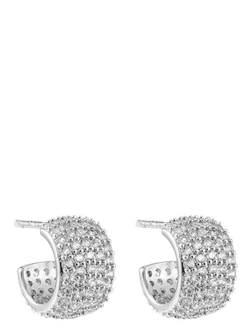 Bond Crystal Hoop Small By Jolima Silver