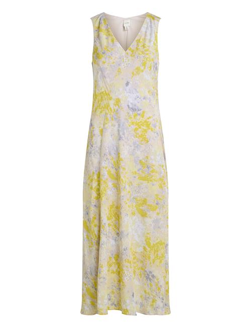 Print Abstract Ecovero Vn Dress Calvin Klein Yellow