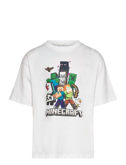 Minecraft Cotton T-Shirt Mango White