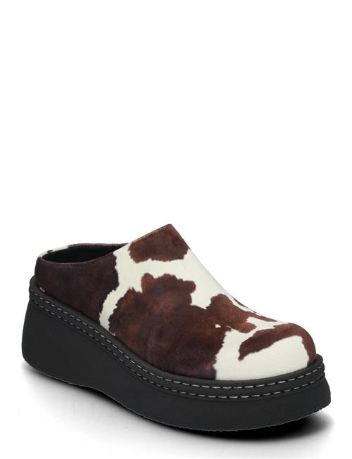 Kristi Cow Mules MIISTA Brown