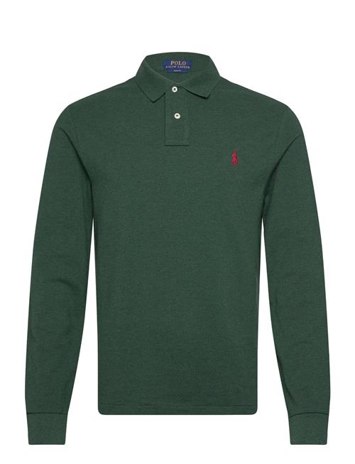 Slim Fit Mesh Long-Sleeve Polo Polo Ralph Lauren Green