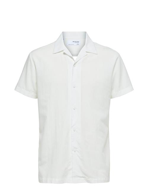 Slhreg-Air Shirt Ss Mix Selected Homme White
