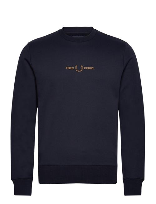 Embroid Sweatshirt Fred Perry Navy