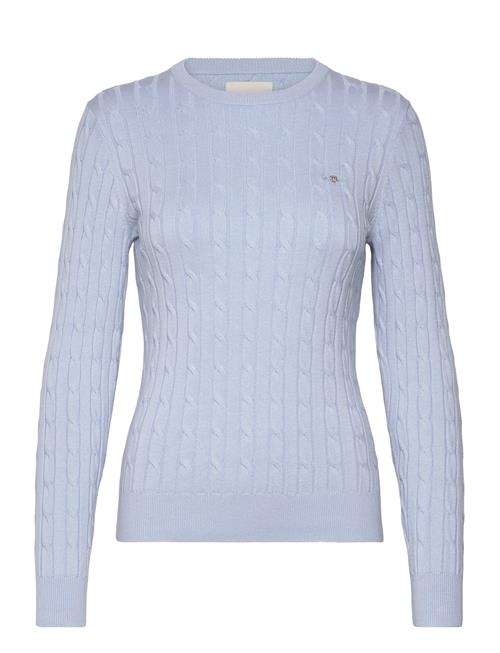 Stretch Cotton Cable C-Neck GANT Blue