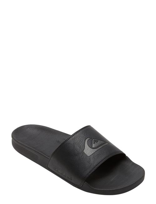Rivi Nubuck Slide Quiksilver Black