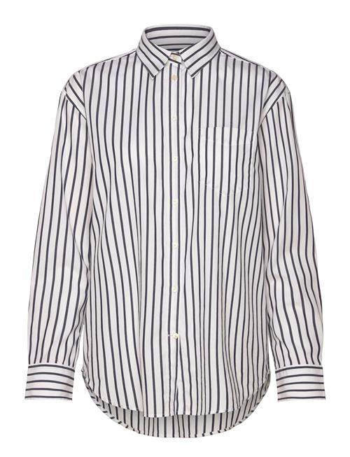 Rel Classic Poplin Striped Shirt GANT Navy