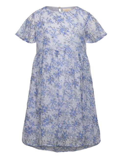 Dress Flower Dobby Creamie Blue