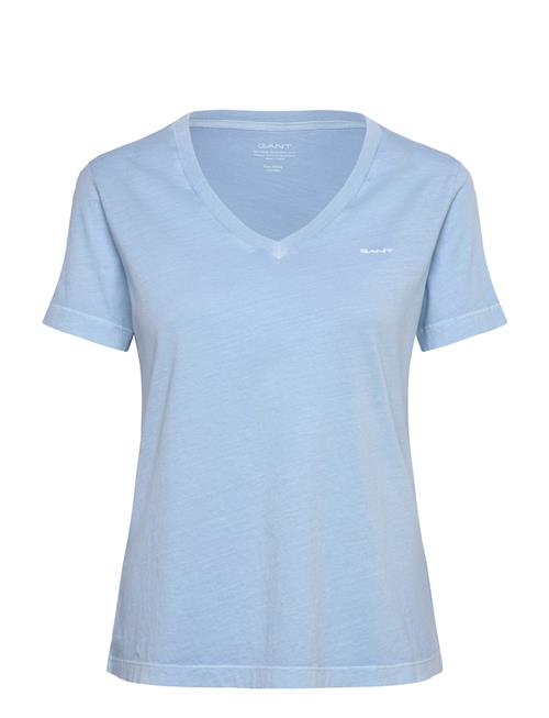 Reg Sunfaded Ss V-Neck T-Shirt GANT Blue