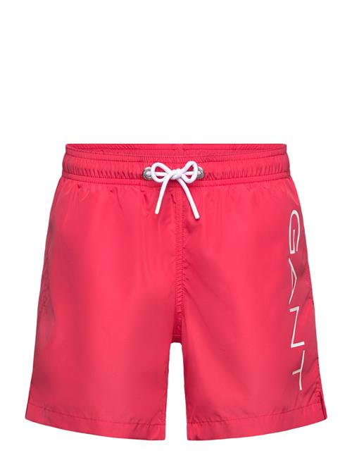 Logo Lightweight Swim Shorts GANT Red