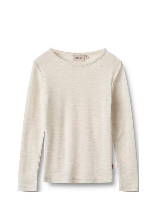 Wool T-Shirt L/S Alfie Wheat Cream