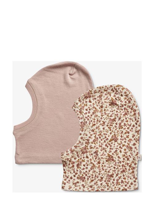 2 Wool Balaclava Kim Wheat Patterned