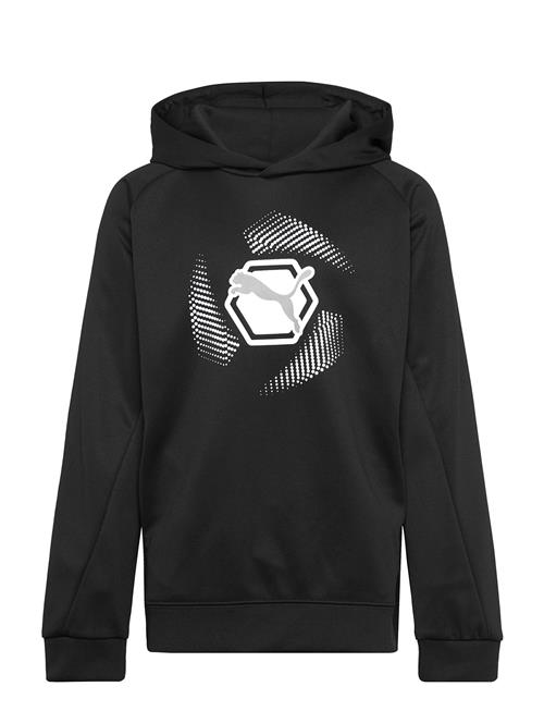 Active Sports Graphic Poly Hoodie B PUMA Black