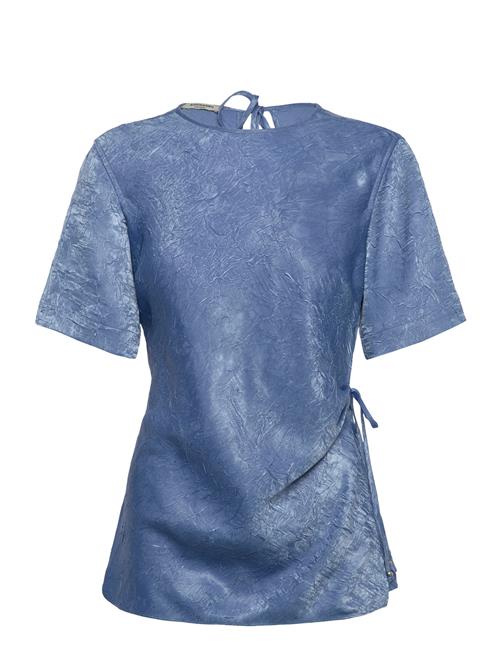 Crushed Satin Wrap Top Scotch & Soda Blue