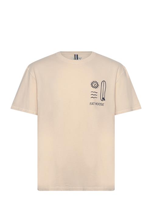 Surf T-Shirt Fat Moose Cream