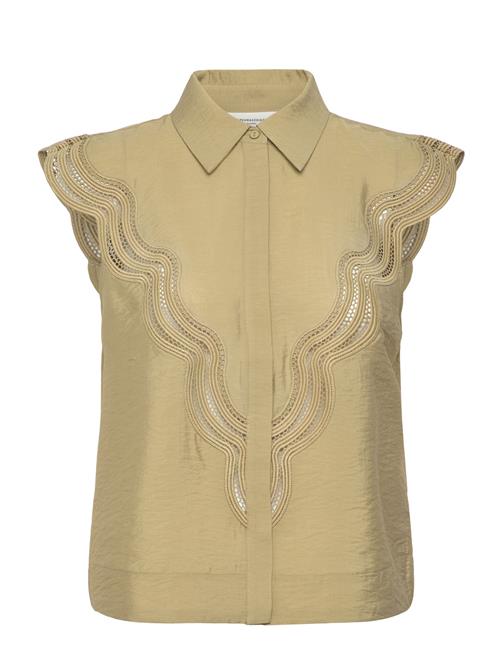 Cmcole-Shirt Is A Short-Sleeved Shirt In A Premium Modal Blend With A Concealed Copenhagen Muse Khaki