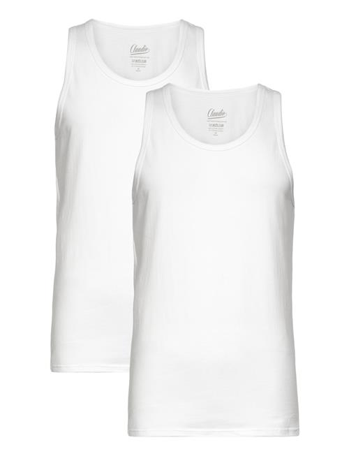 Claudio 2-Pack Tanktop Cotton Claudio White