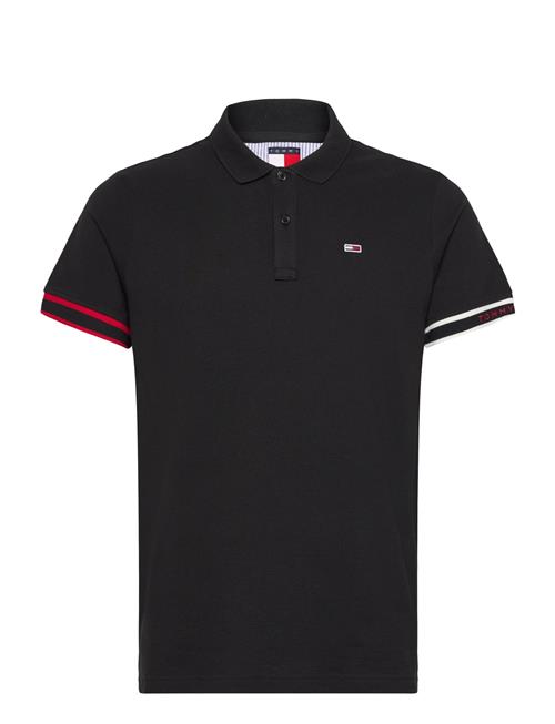 Tjm Slim Flag Cuff Polo Ext Tommy Jeans Black