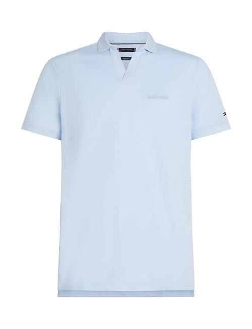 Cotton Linen Terry Reg Polo Tommy Hilfiger Blue
