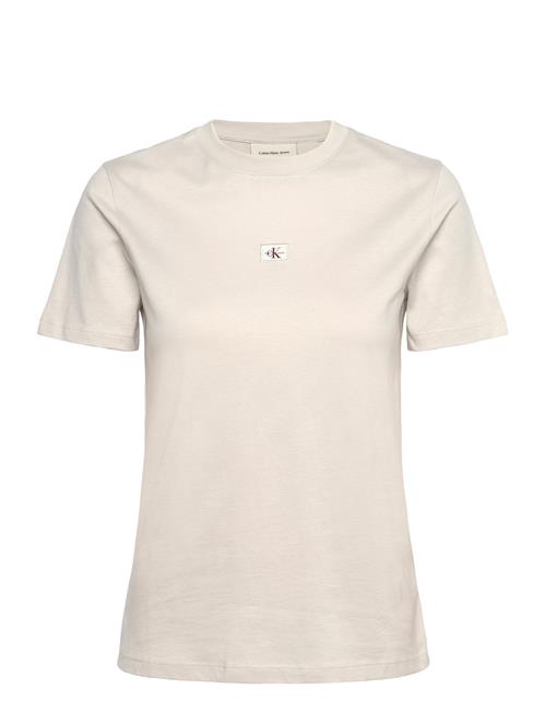 Woven Label Regular Tee Calvin Klein Jeans Beige