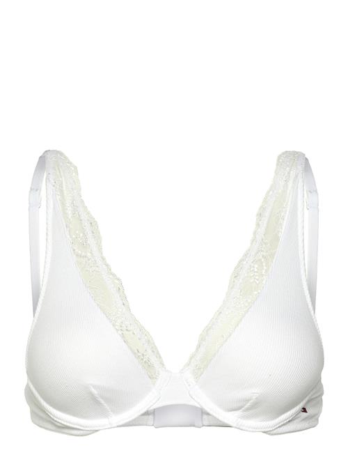 Unlined Plunge Bra Tommy Hilfiger White