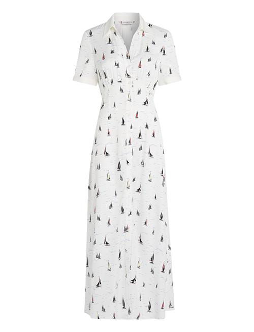 Fluid Vis Boat S/S Shirt Dress Tommy Hilfiger White