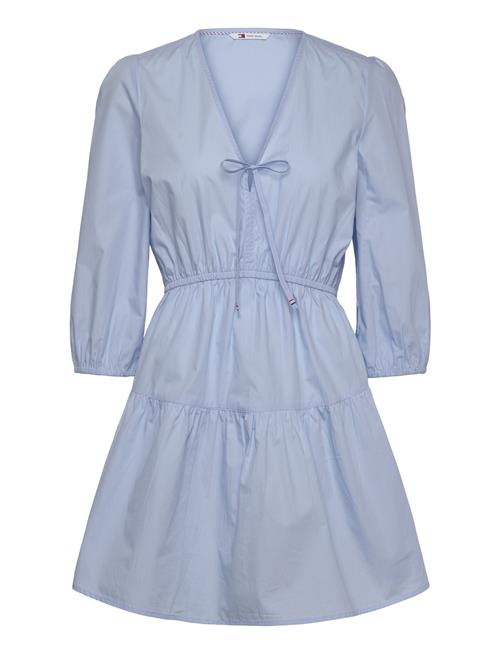 Tjw Poplin Tiered Mini Dress Ext Tommy Jeans Blue