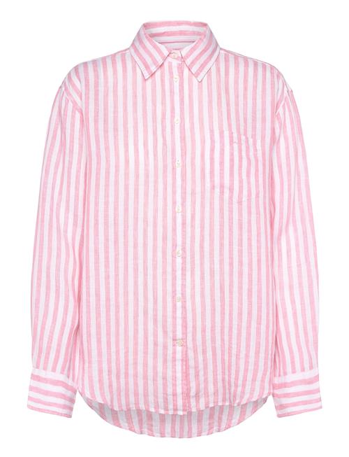 Rel Striped Linen Shirt GANT Pink