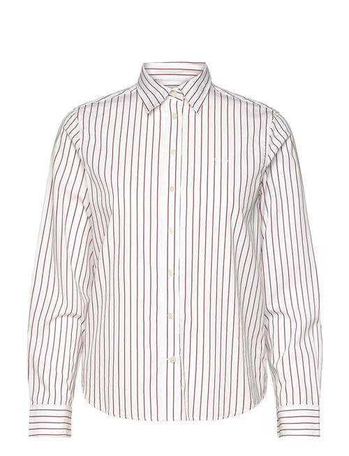 Reg Poplin Thin Striped Shirt GANT White
