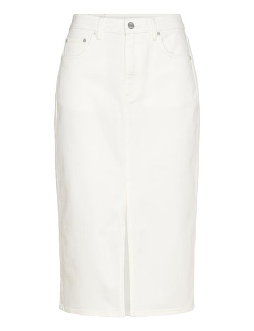 Midi White Denim Skirt GANT Cream