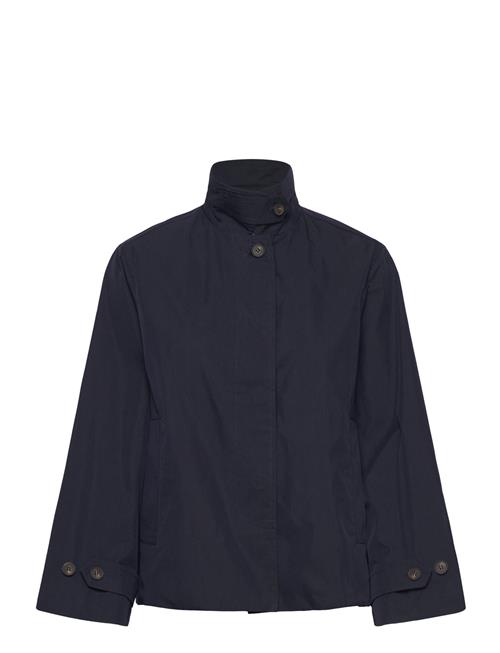 Short Cotton Car Coat GANT Navy