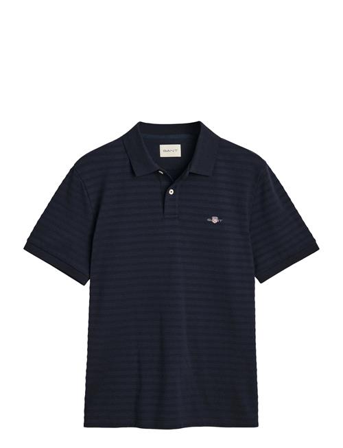 Texture Stripe Polo GANT Black