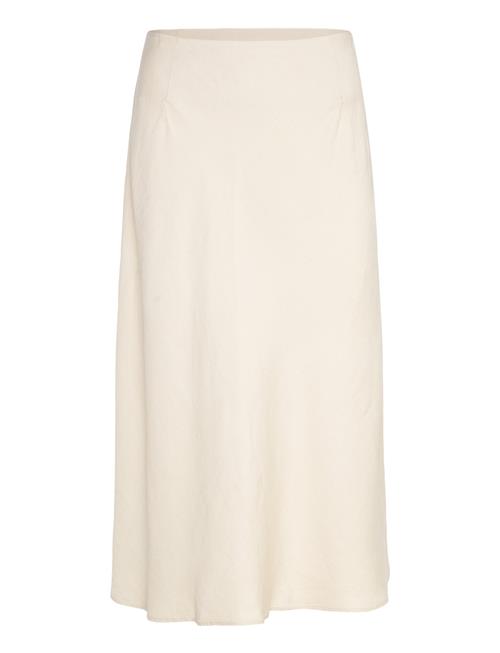 Linen Blend Skirt GANT White