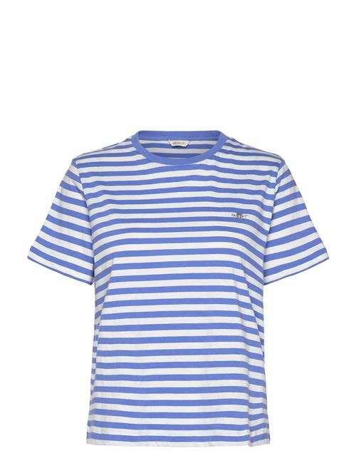 Reg Striped Shield Ss T-Shirt GANT Blue