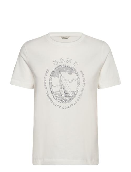 Reg Graphic Ss T-Shirt GANT White