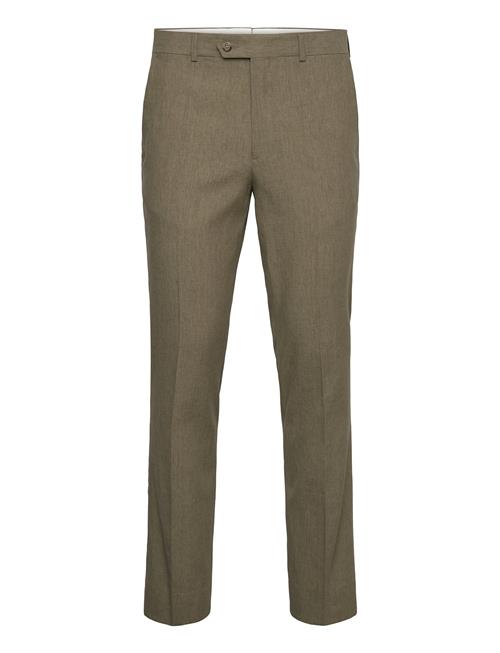Slim Cot/Linen Suit Pants GANT Green