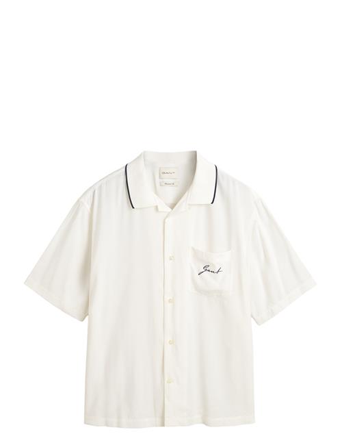 Rel Viscose Ss Shirt GANT White