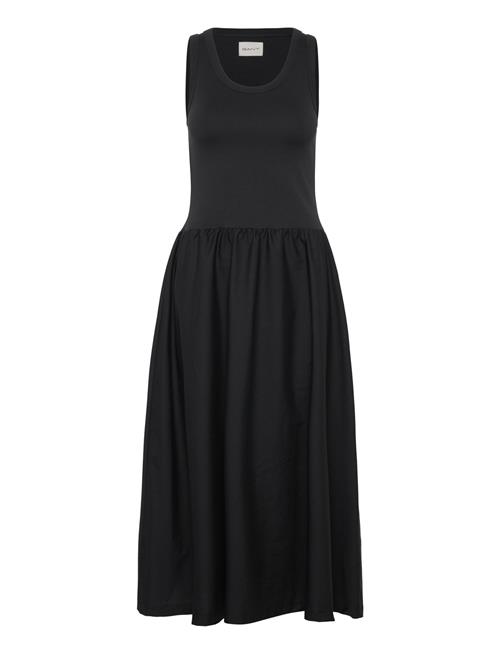 Jersey Woven Midi Dress GANT Black