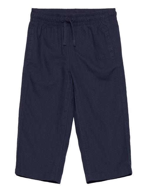 Cotton Linen Pants GANT Navy