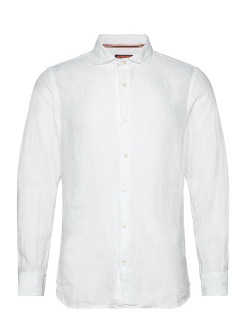Vacation L/S Linen Shirt Superdry White