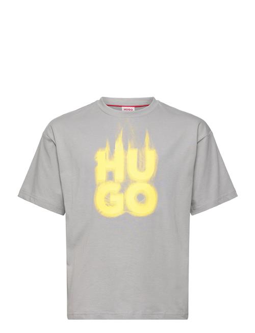 Short Sleeves Tee-Shirt Hugo Kids Grey