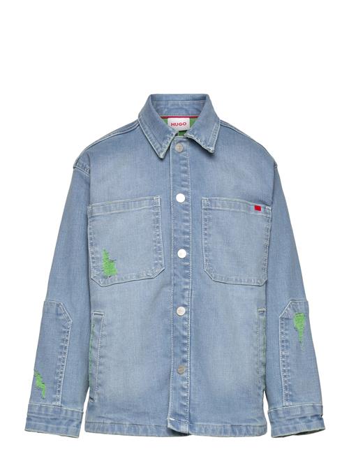 Denimovershirt Hugo Kids Blue