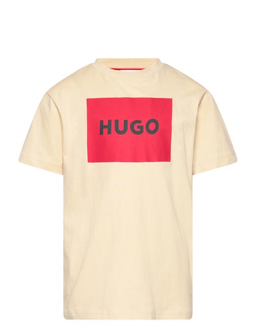 Short Sleeves Tee-Shirt Hugo Kids Beige