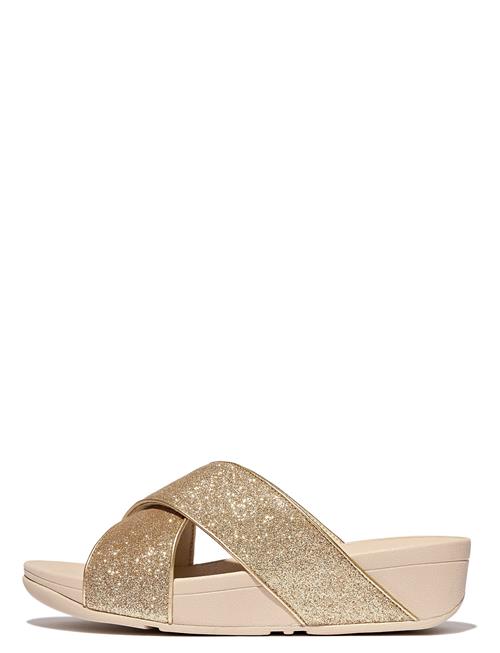 Lulu Glitterdust Cross Slides FitFlop Gold