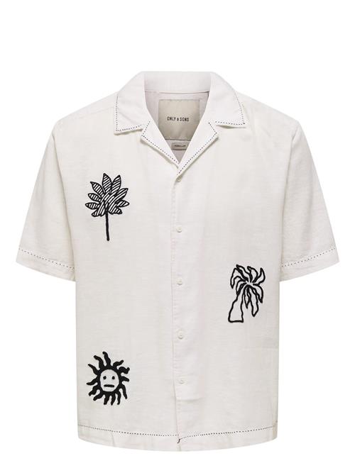 Onscaidenly Embroidery Ss Resort Loose S ONLY & SONS White