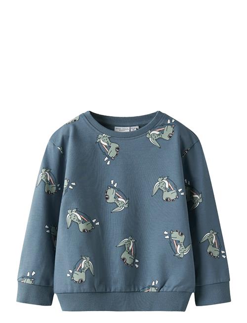 Nmmvermo Aop Ls Nreg Sweat Unb Name It Blue