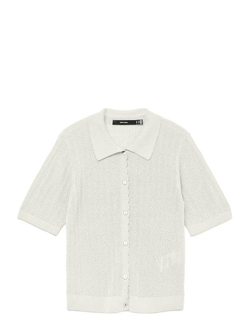 Vmluxlight Pointelle 2/4 Pol Ck Pull. Vero Moda White