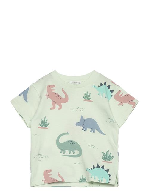 Cotton Dinosaur T-Shirt Mango Green